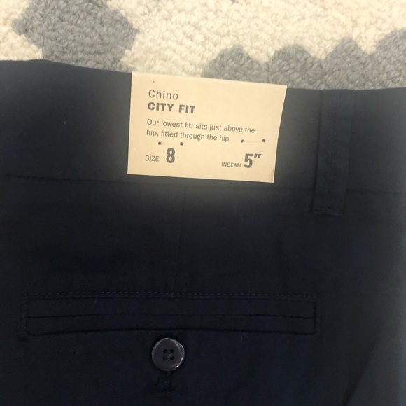 NWT JCrew 5 inch inseam Navy chino shorts -size 8 - Picture 2 of 4